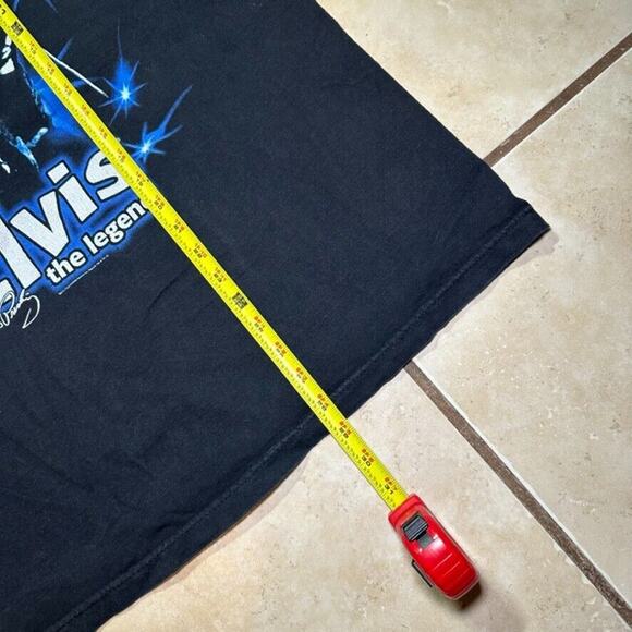 Vintage 90s Elvis Presley The Legend Rock Black Graphic T-Shirt Mens Size Large - Picture 4 of 6